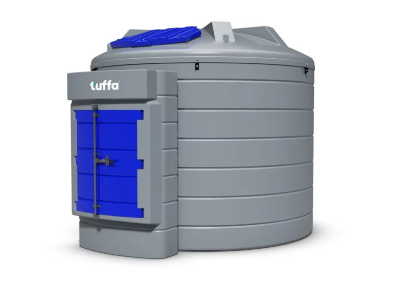 10,000 Litre Bunded AdBlue Holding Tank – Tuffa - side view