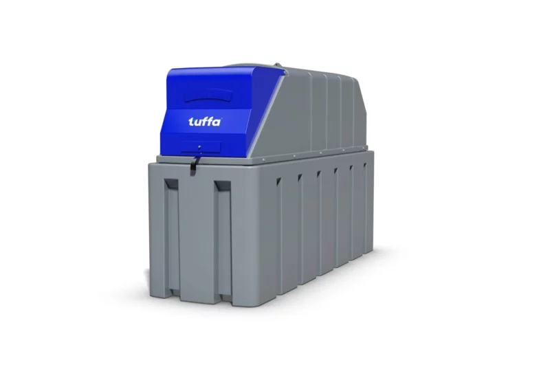 1350 Litre AdBlue Tank Side View - Tuffa