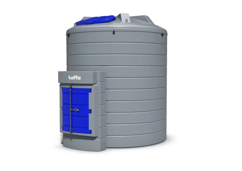 15,000 Litre Bunded AdBlue Holding Tank – Tuffa - side view