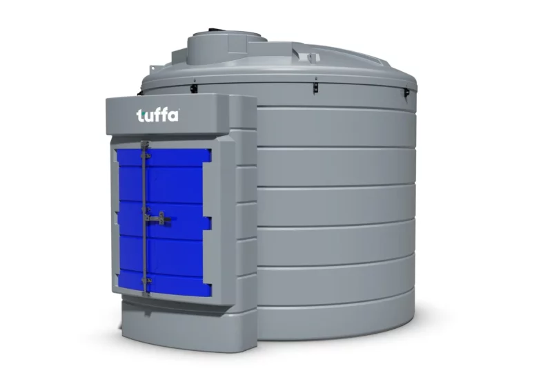 6000 Litre Bunded AdBlue Holding Tank – Tuffa - side view
