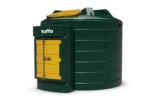 10,000 Litre Plastic Bunded Waste Oil Tank - Tuffa Side View