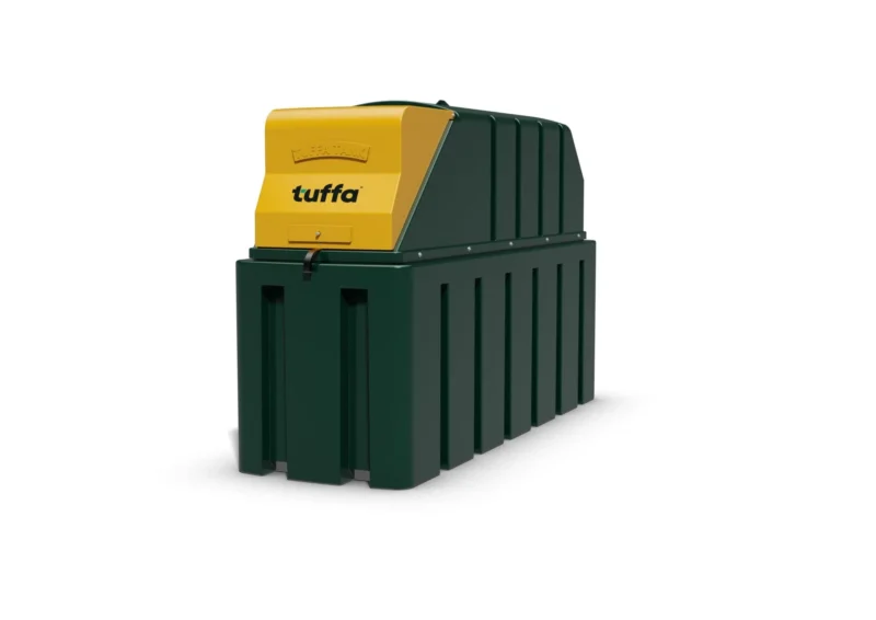 1350 Litre Plastic Bunded Waste Oil Tank - side view