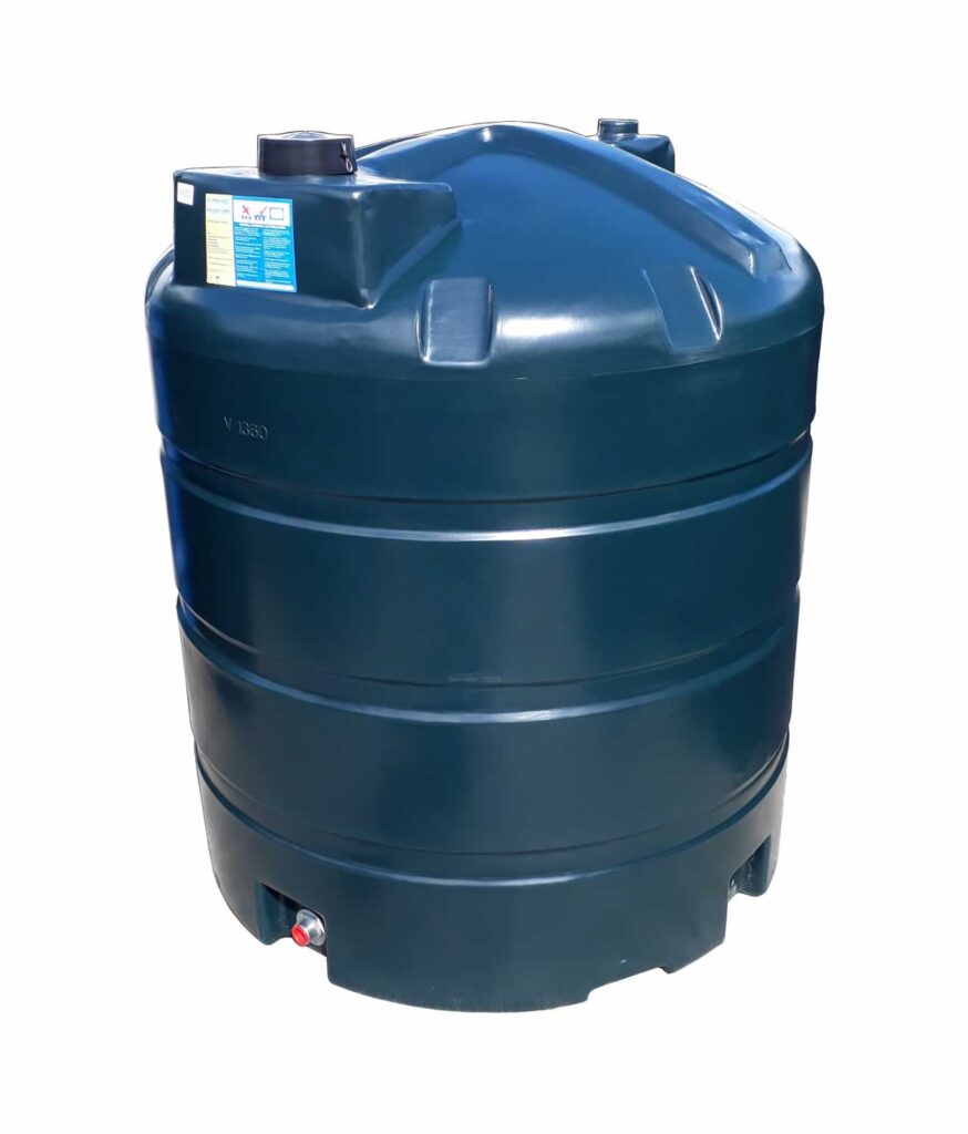 1360 Litre Vertical Single Skin Heating Oil Tank