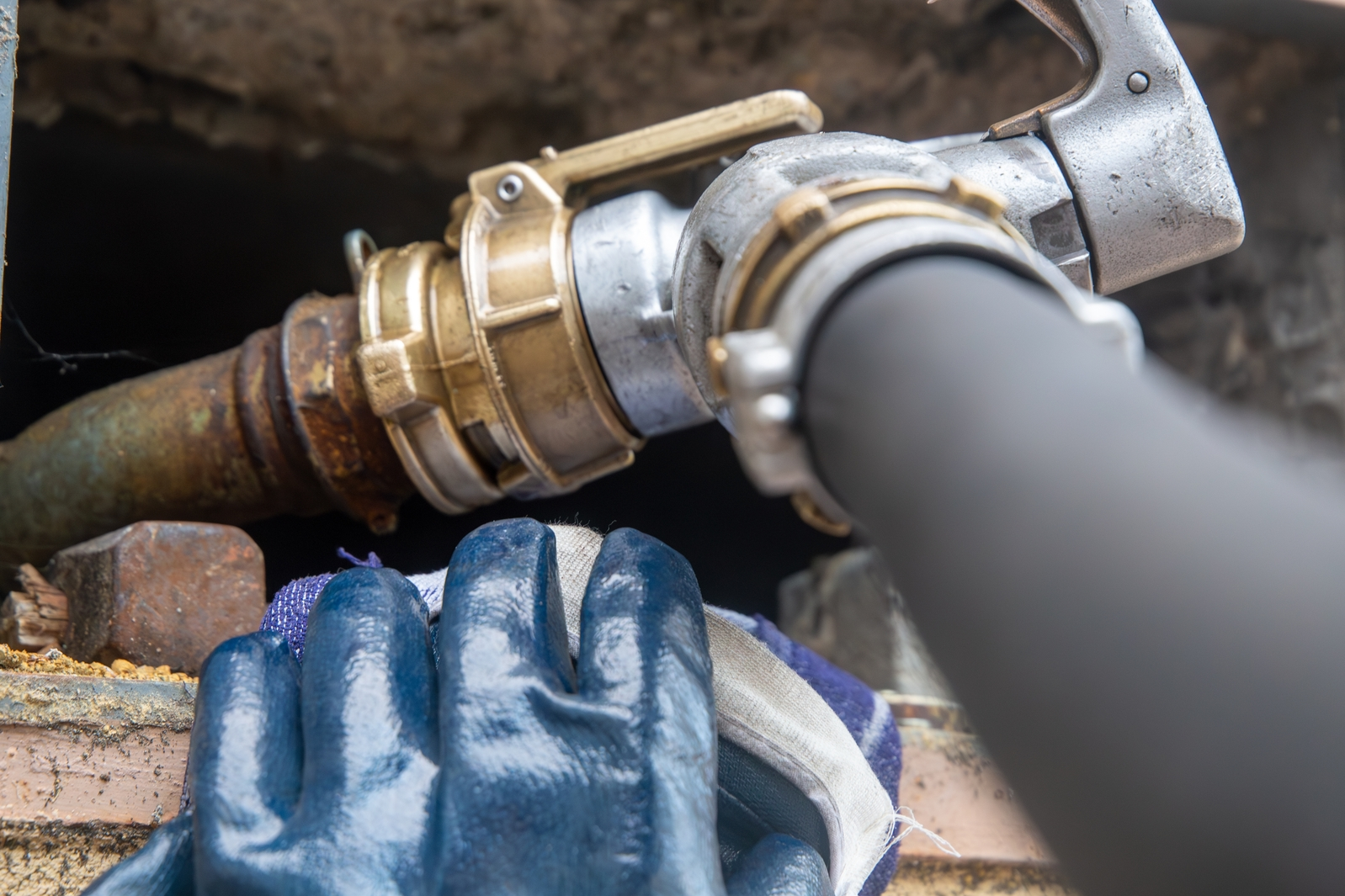 Close-up image of a heating oil delivery