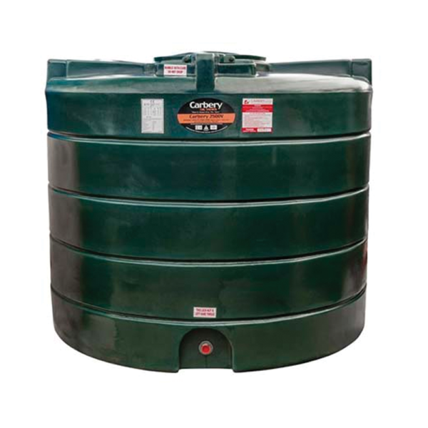 Carbery 2500 Litre Vertical Single Skin Heating Oil Tank