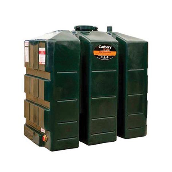 Carbery 650 Litre Slimline Single Skin Heating Oil Tank